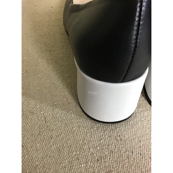 Women Black and White 2inch block heel Pumps Bus Stop boutique Sz. 39.5/9.5 - Picture 4 of 10